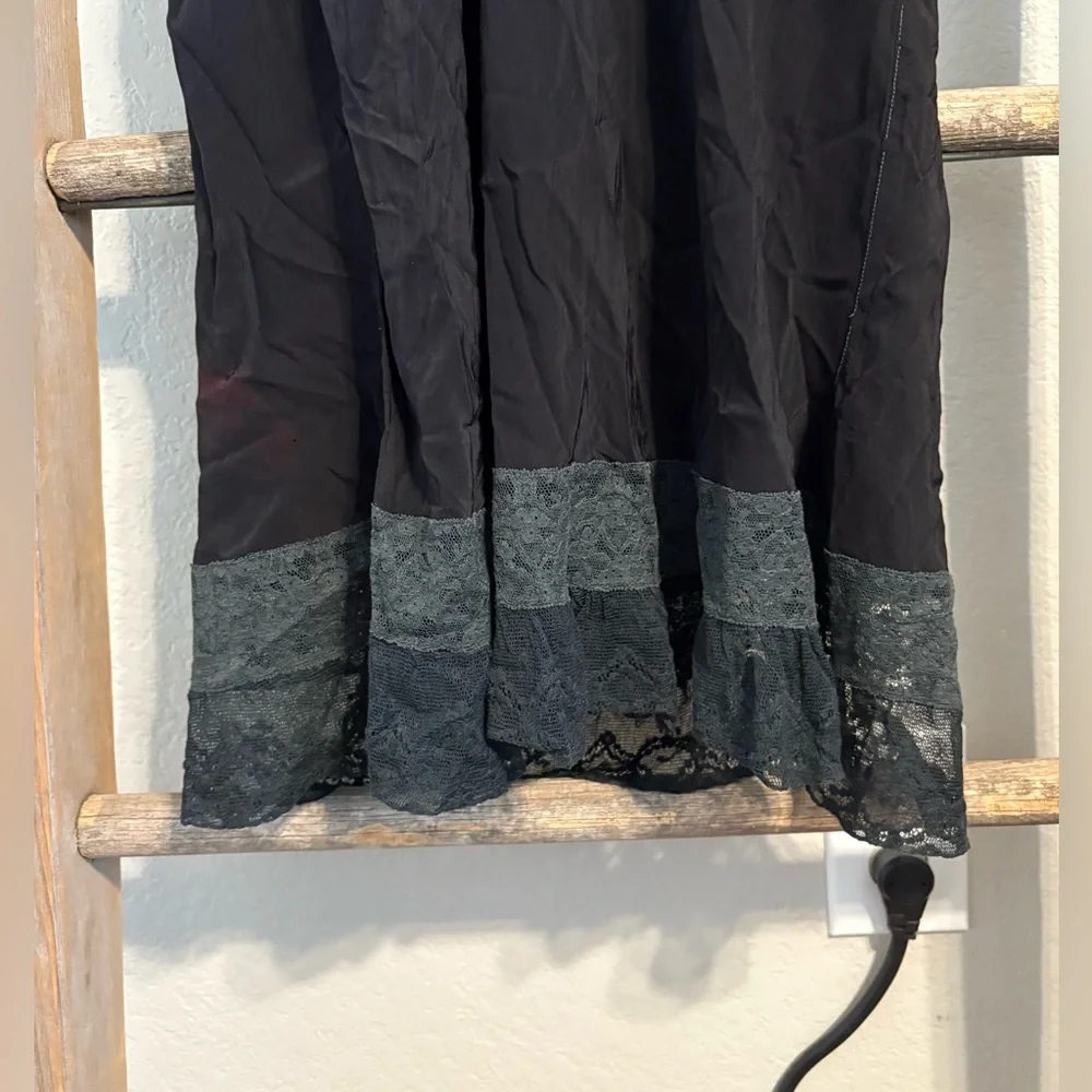 Black Lace Slip Dress - Picture 3 of 6